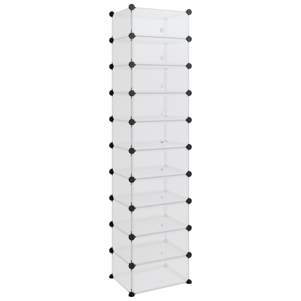 Vidaxl Schong Rack 44x32x174 cm Polyprope transparent