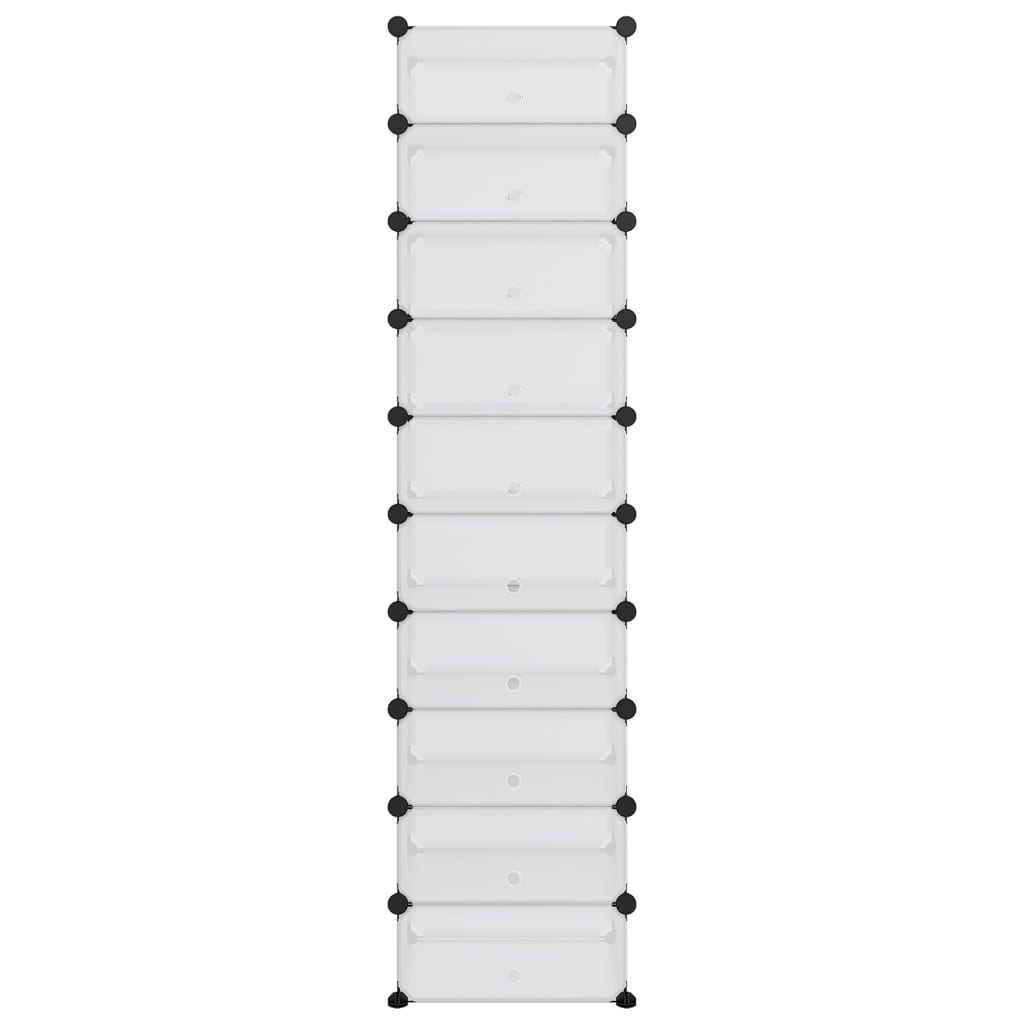 Vidaxl Schong Rack 44x32x174 cm Polyprope transparent