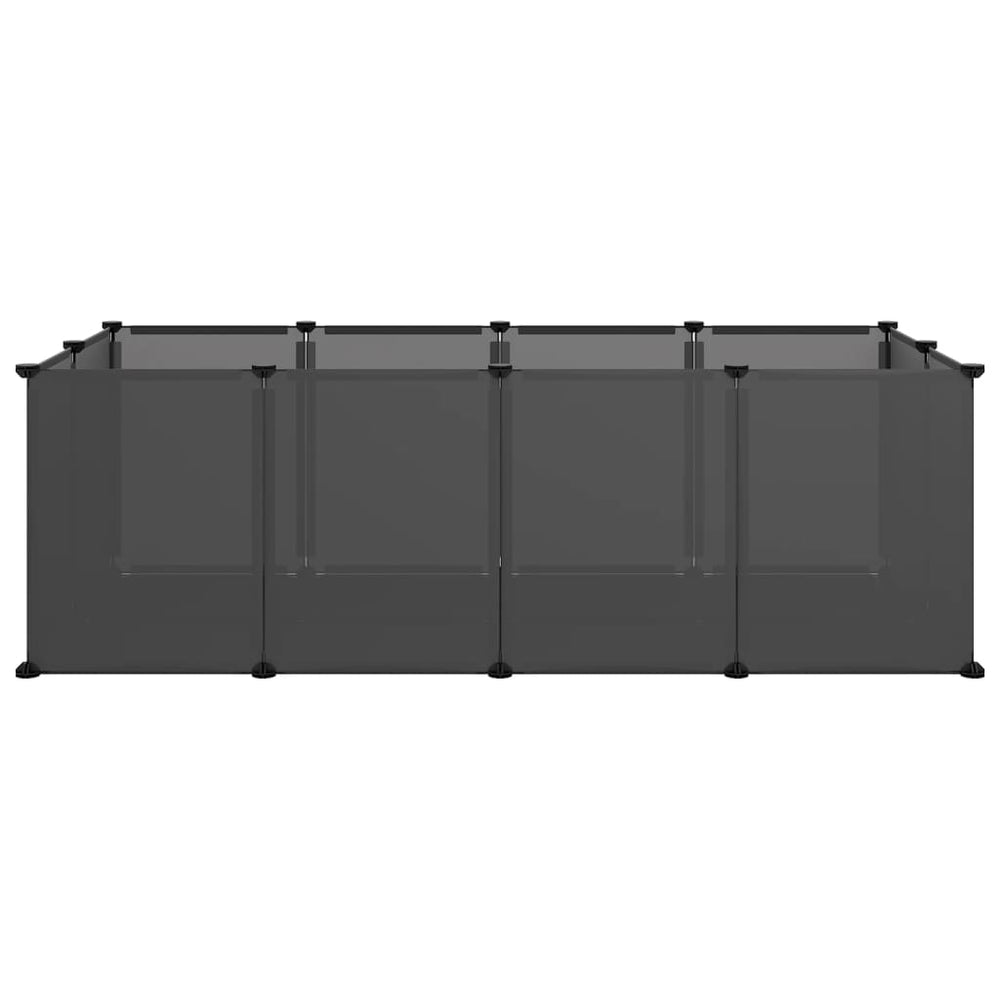 Vidaxl Animal Loft klein 144x74x46.5 cm Polypropen und Stahlschwarz