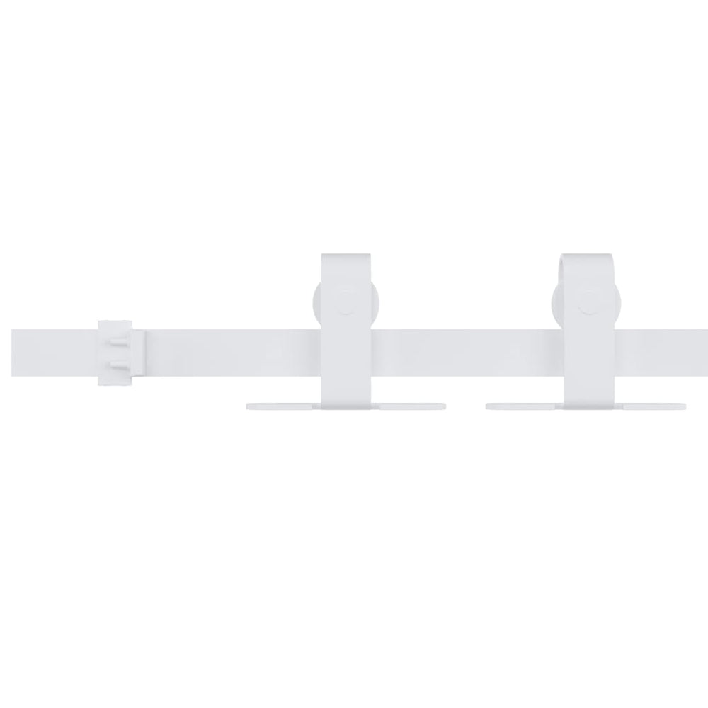 Vidaxx hanging set for mini sliding door 122 cm carbon steel white