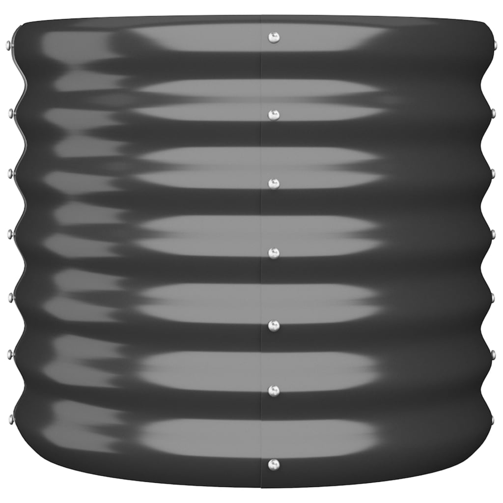 Fioriera Vidaxx 40x40x36 cm in acciaio zincato antracite