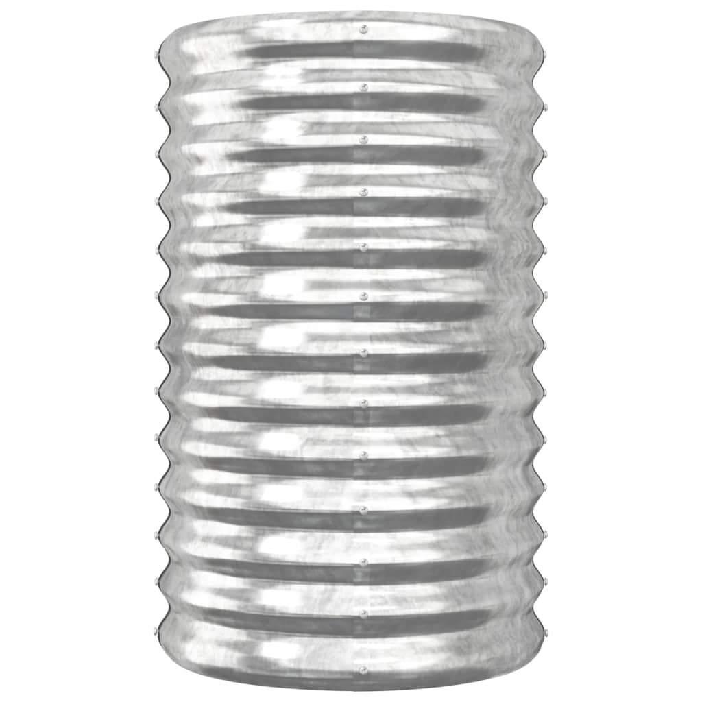 Vidaxx planter 40x40x68 cm galvanized steel silver-colored
