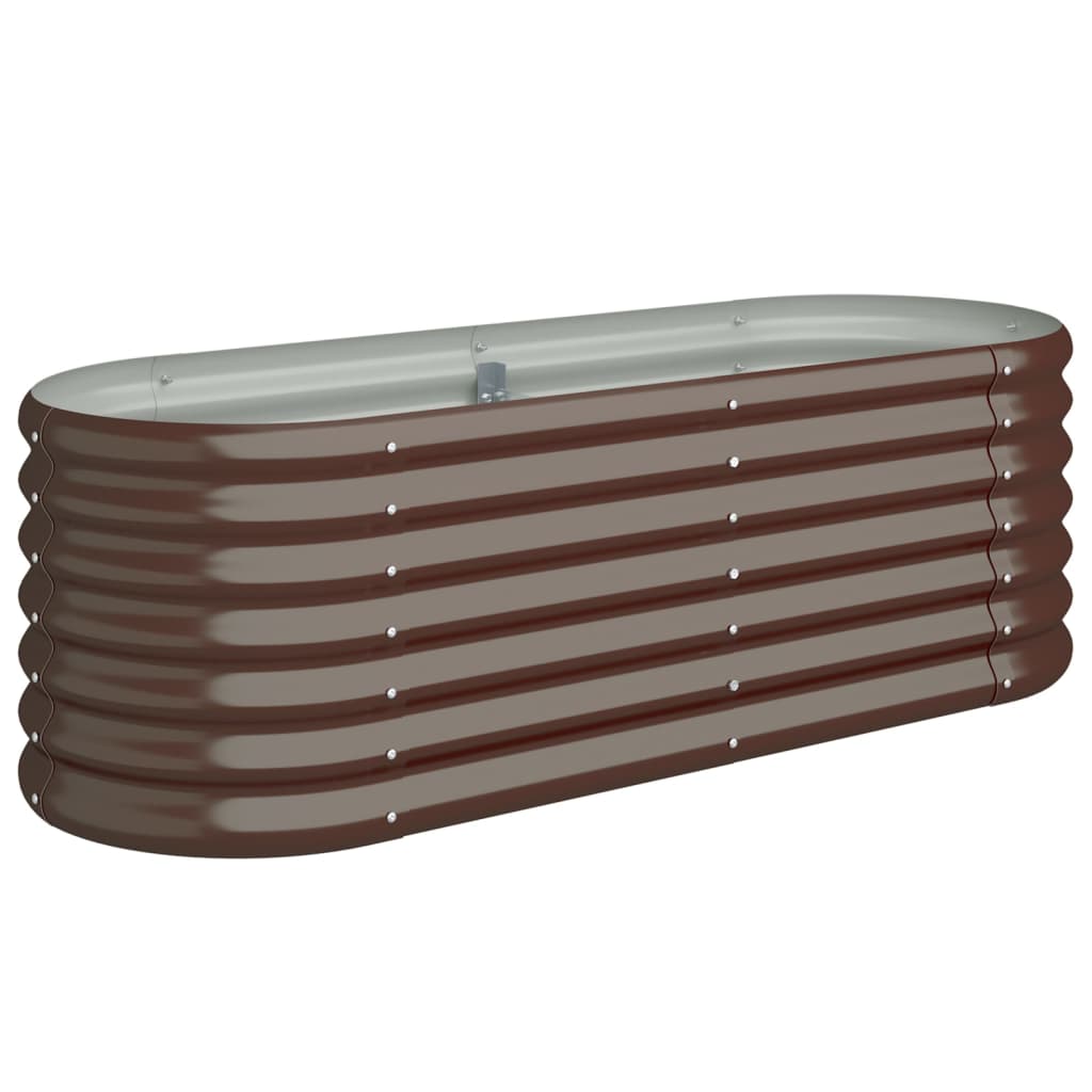 VidaXL Planning box 114x40x36 cm galvanized steel brown