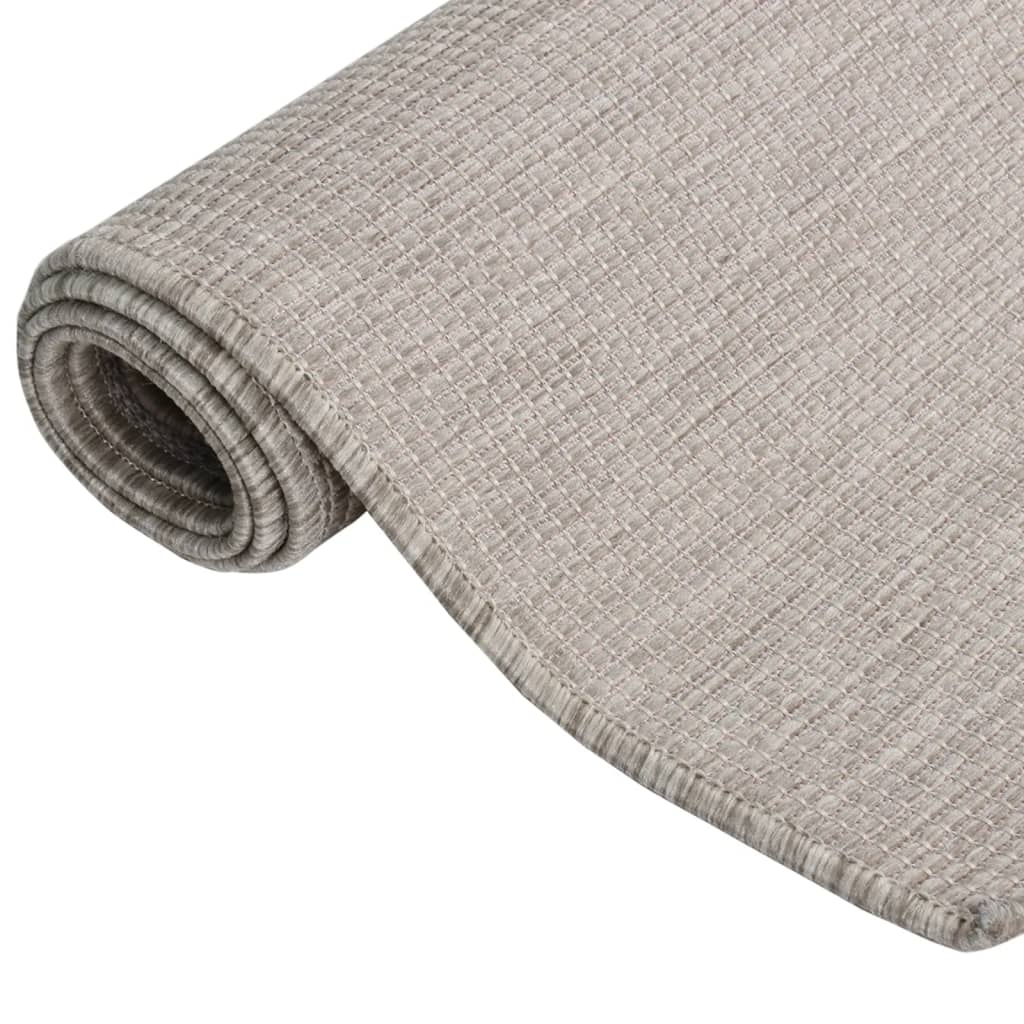 Vidaxl flat-woven outdoor rug 80x150 cm taupe