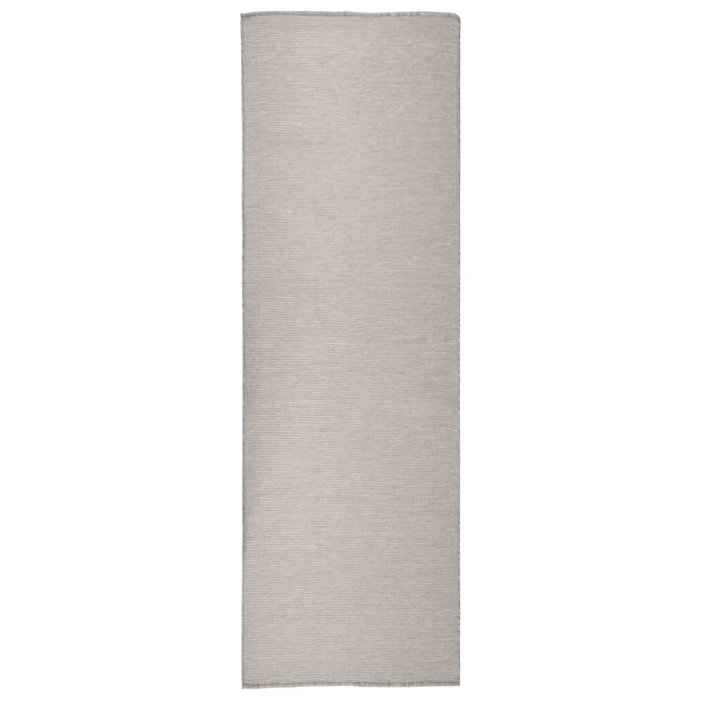 Vidaxx outdoor rug flat woven 80x250 cm light gray