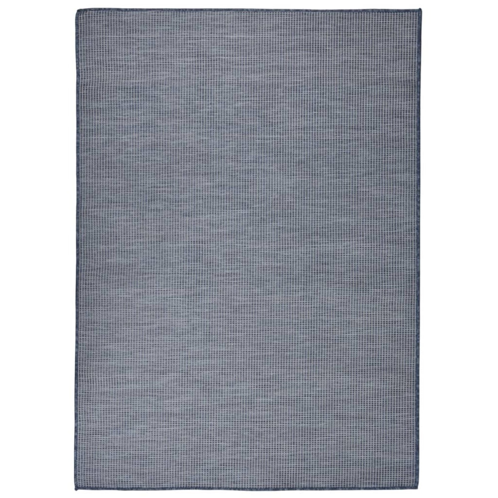 Vidaxl außerhalb des Teppichs flach -200x280 cm blau