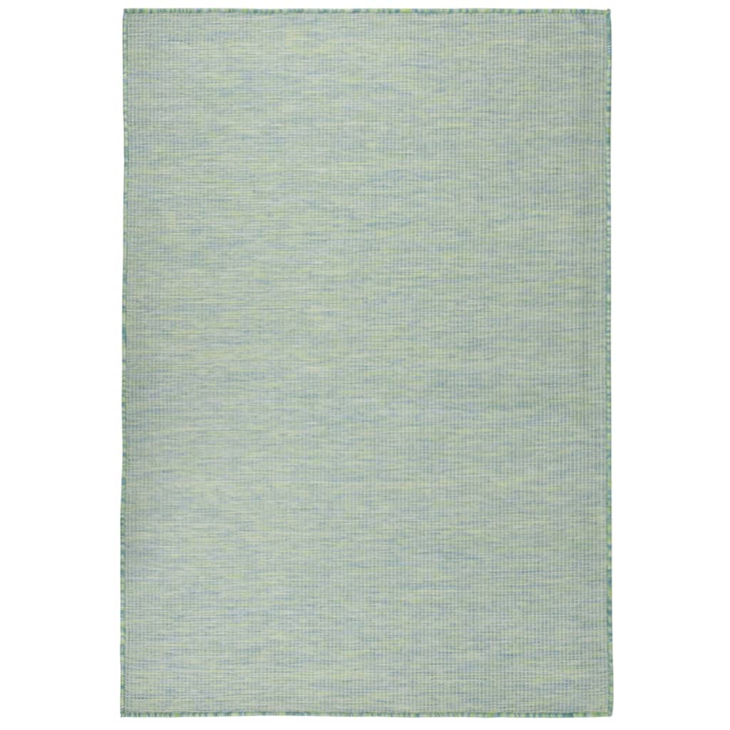 Vidaxl outside rug flat woven 160x230 cm turquoise