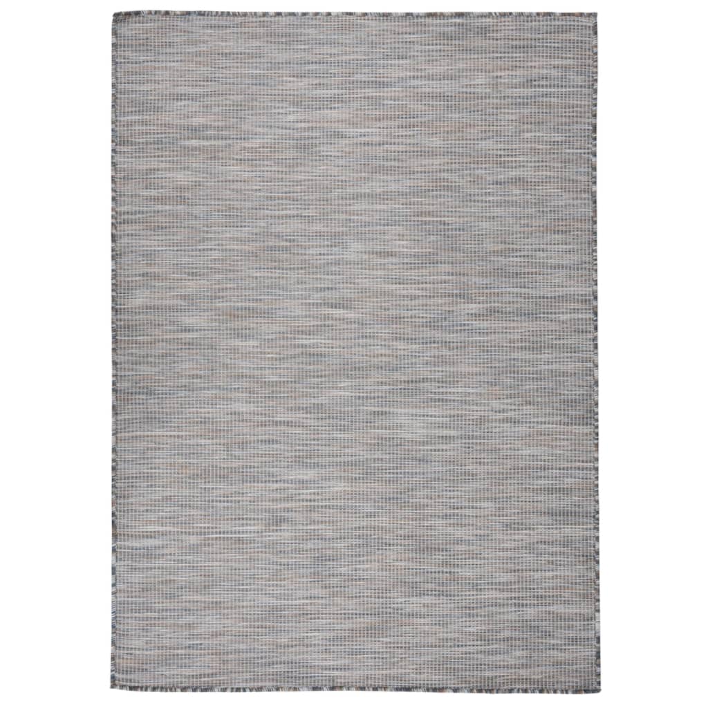 Vidaxl flat-woven outdoor rug 200x280 cm brown and blue