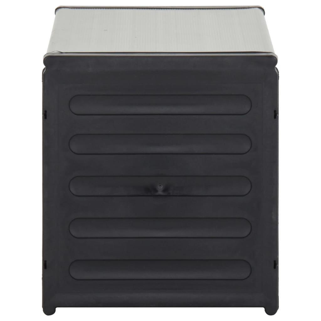 Vidaxl Garden Waste Bin 85x34x40 cm Gray