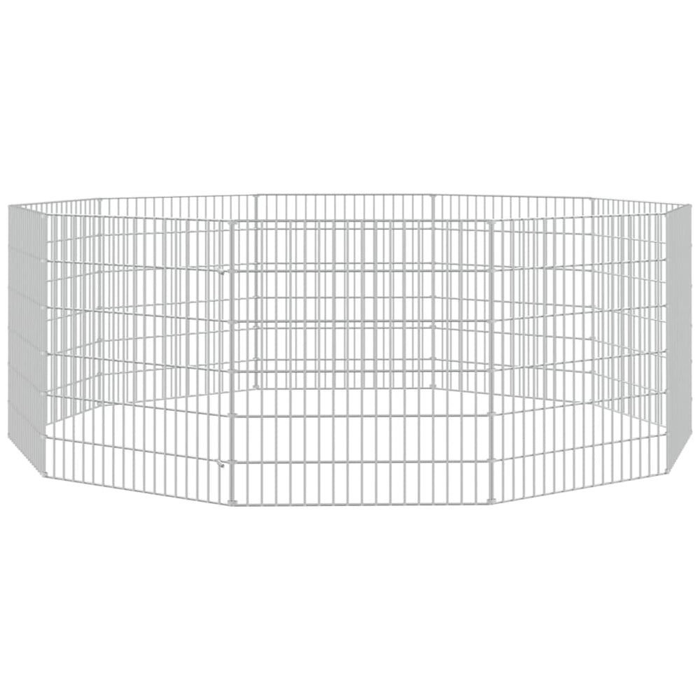 Vidaxl Animal Shelter 10 pannelli 54x60 cm Galvanizzato