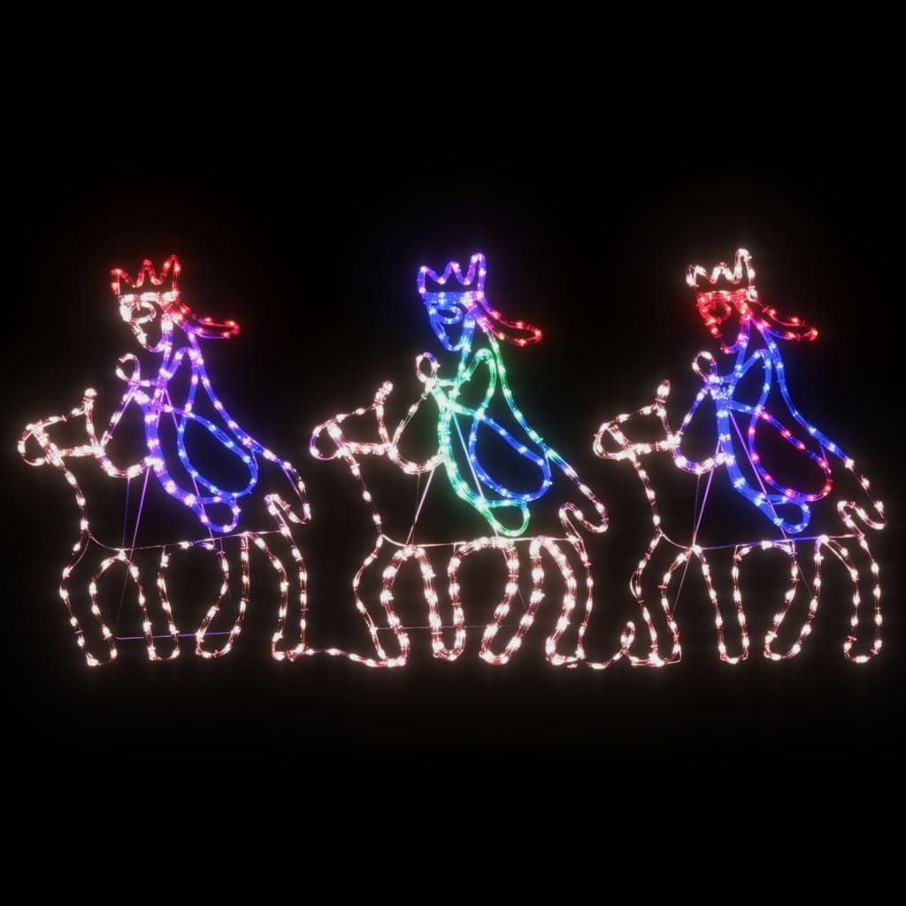 Vidaxl Christmas figures three wise men with 504 LEDs 70x50 cm