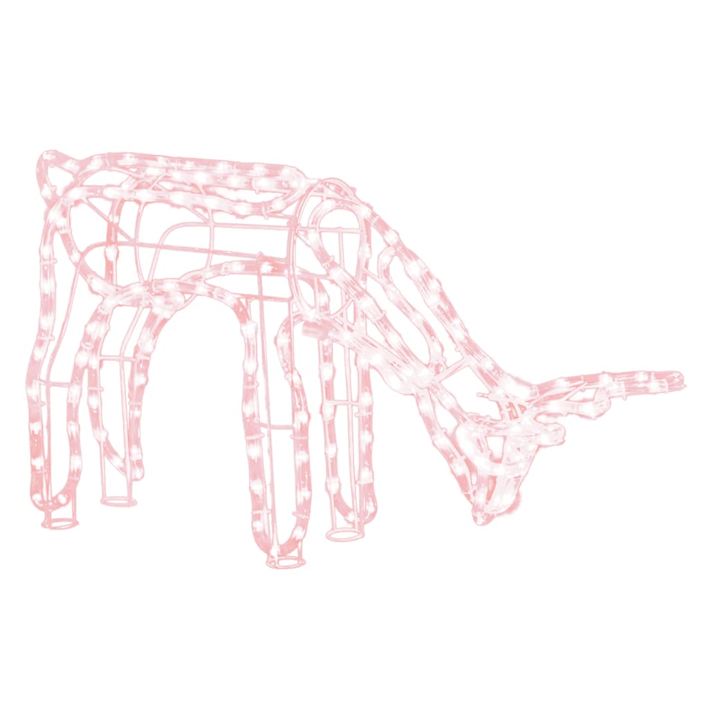 Vidaxl Christmas figure reindeer warm white 73x31x45 cm