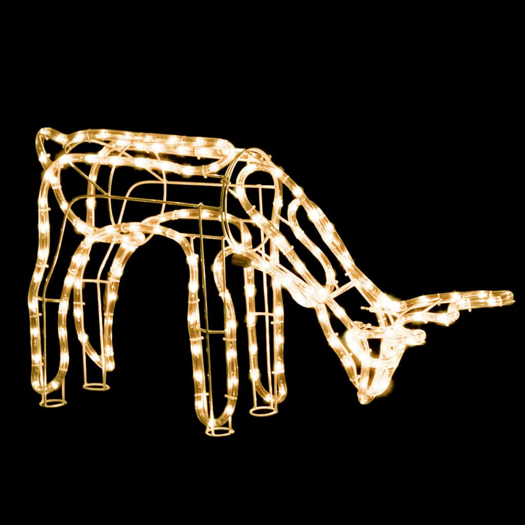 Vidaxl Christmas figure reindeer warm white 73x31x45 cm