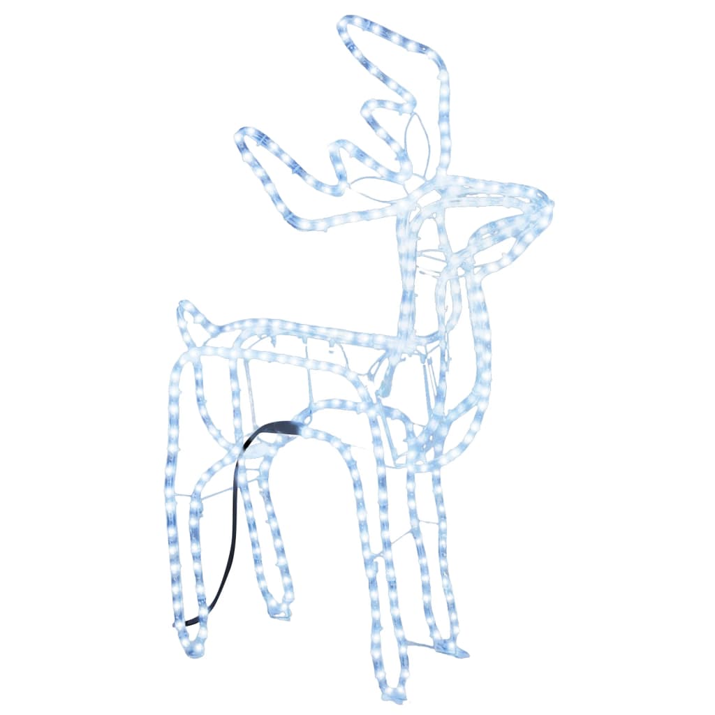 Vidaxl Christmas figure reindeer cold white 76x42x87 cm