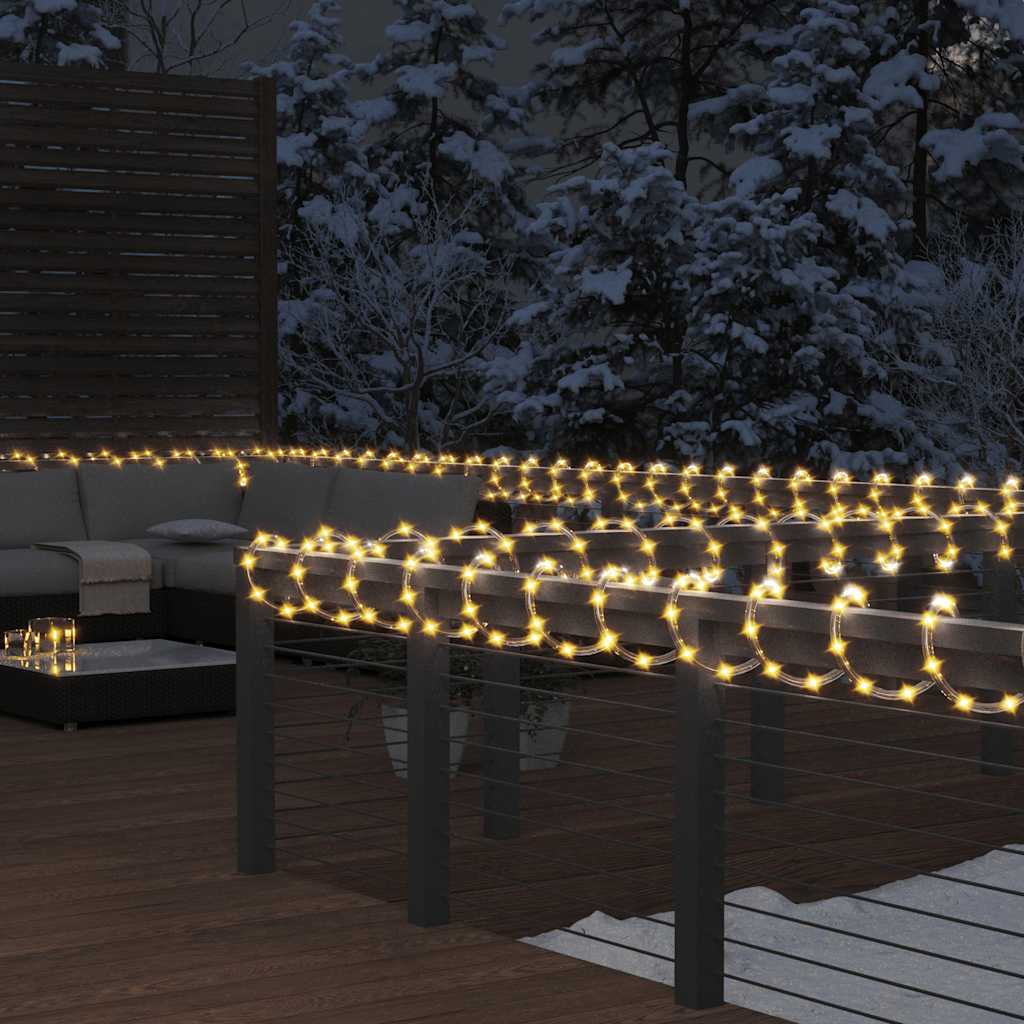 Vidaxl string light with 1200 LEDs warm white 50 m PVC