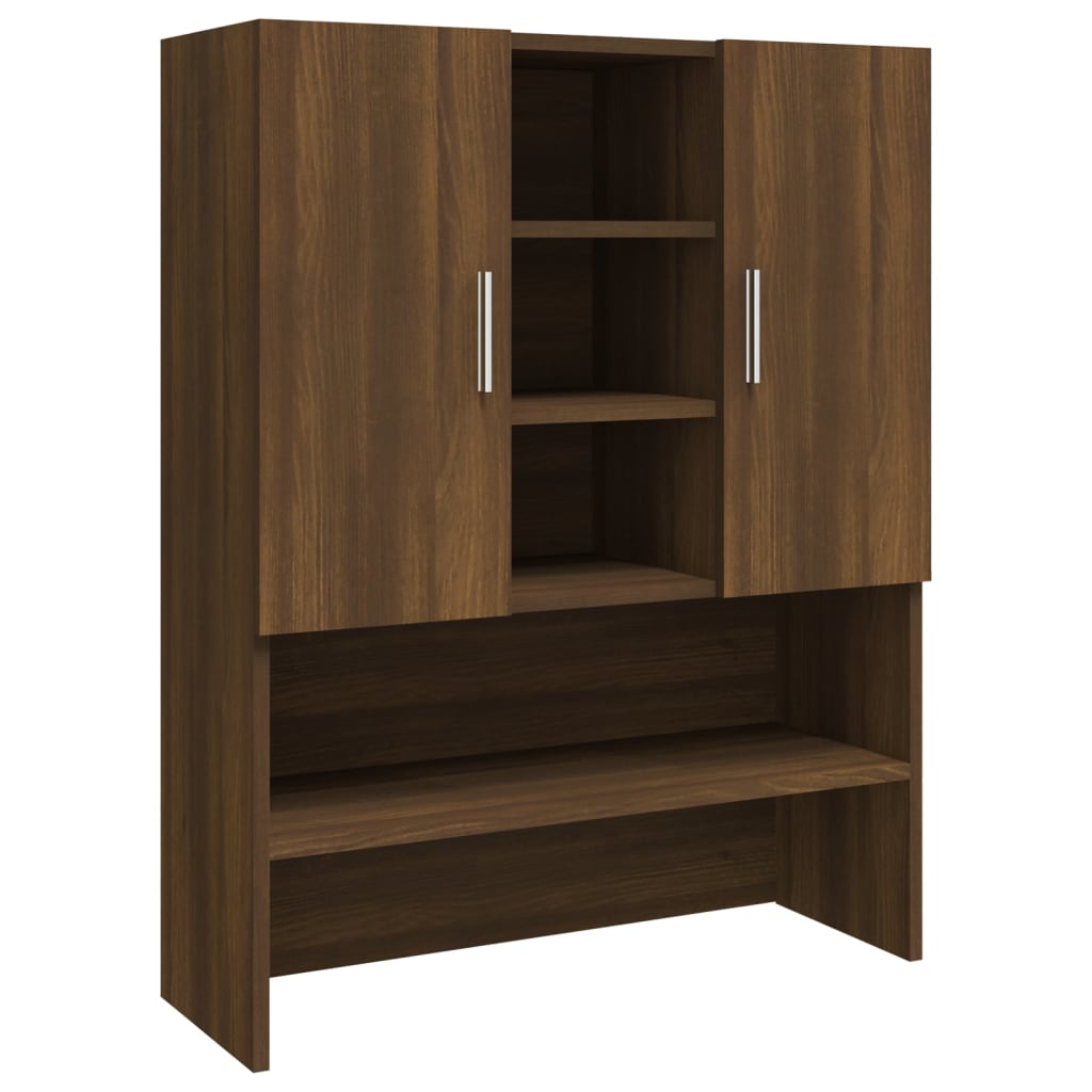 Vidaxl Wäschmaschinn Cupboard 70.5x25.5x90 cm brong Oakfaarf