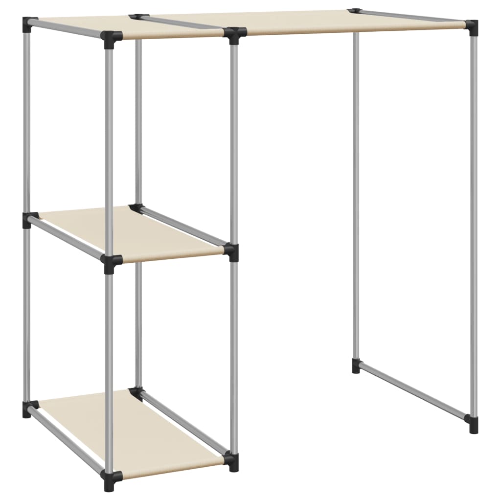 Vidaxl Storage Rack para lavadora boba 87x55x90.5 cm de crema de hierro