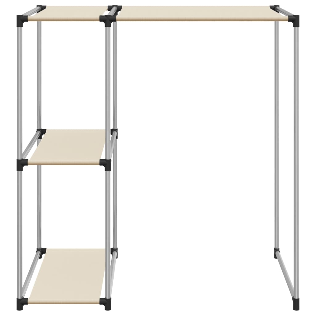 Vidaxl Storage Rack para lavadora boba 87x55x90.5 cm de crema de hierro