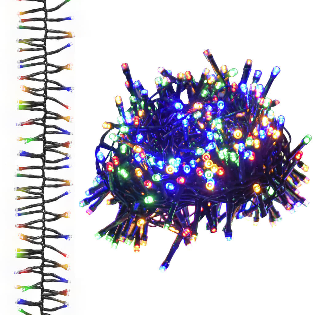 Vidaxl string light cluster with 1000 LEDs multi-colored 11 m PVC