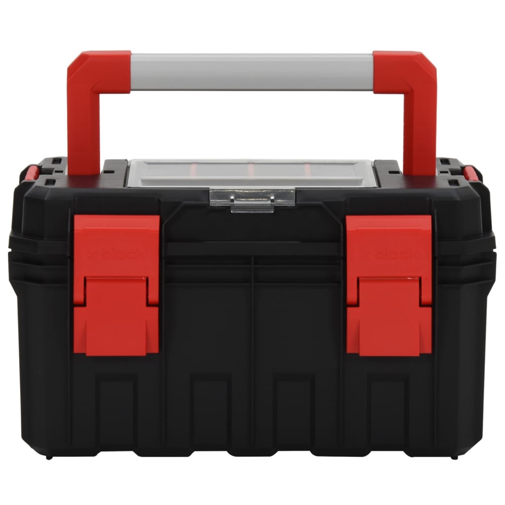 Vidaxl Toolbox 45x28x26.5 cm schwarz und rot