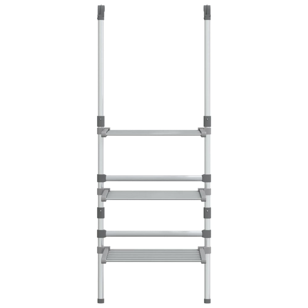 Vidaxl droogrek 3-laags hangend aluminium