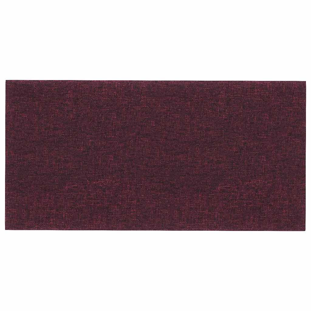 Stenske plošče vidaxl 12 psov 0,54 m² 30x15 cm tkanina vijolična