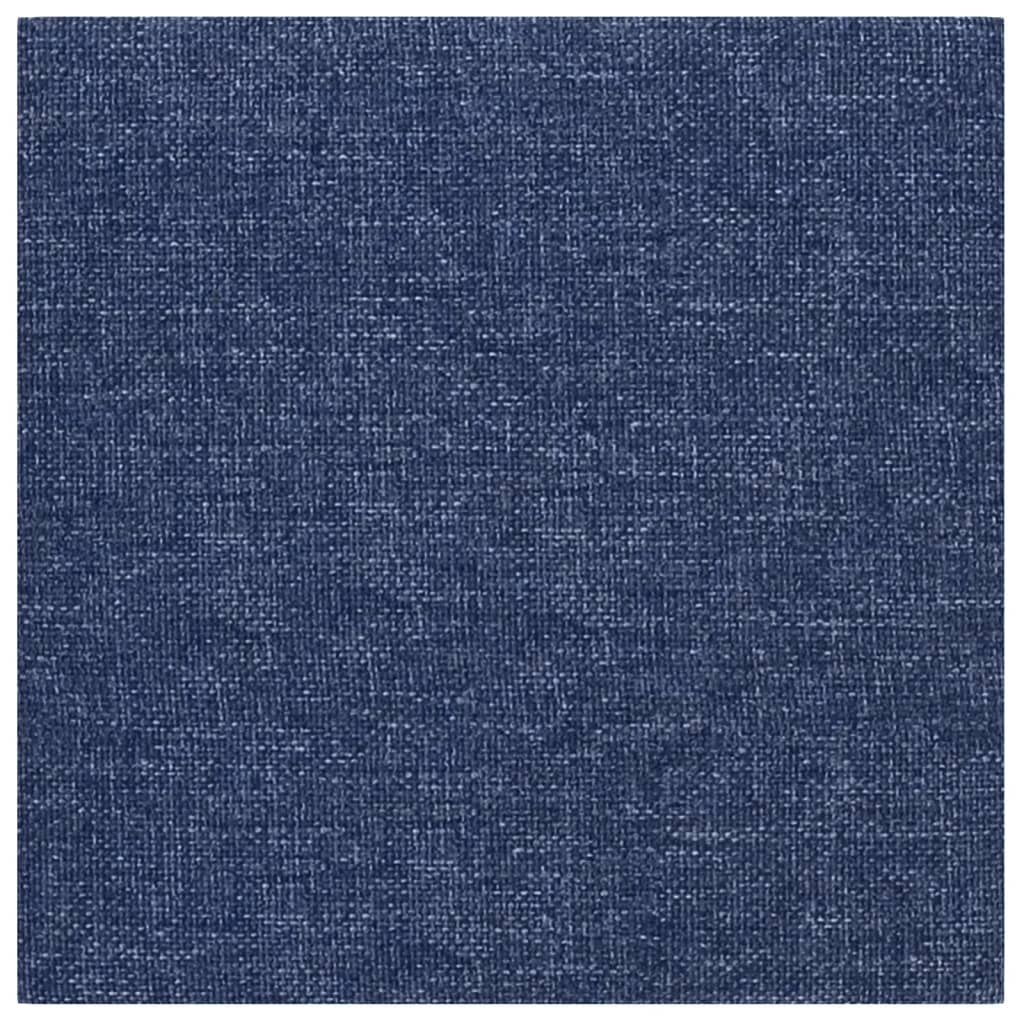 Vidaxl Wandpaneele 12 ST 1,08 m² 30 x 30 cm Stoff blau