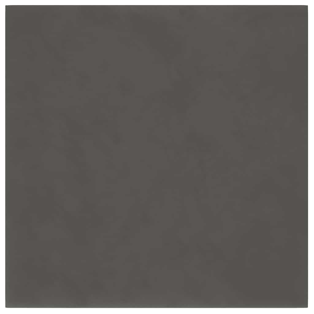 Vidaxl -Wandplatten 12 ST 1,08 m² 30 x 30 cm Samt dunkelgrau