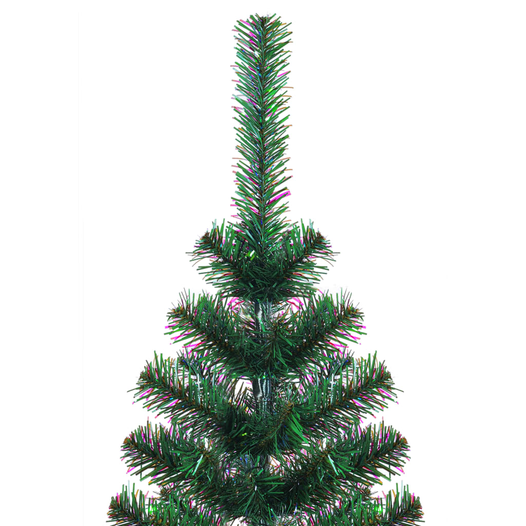 Vidaxl Kunstkerstboom med iriserande slutar 180 cm PVC Green
