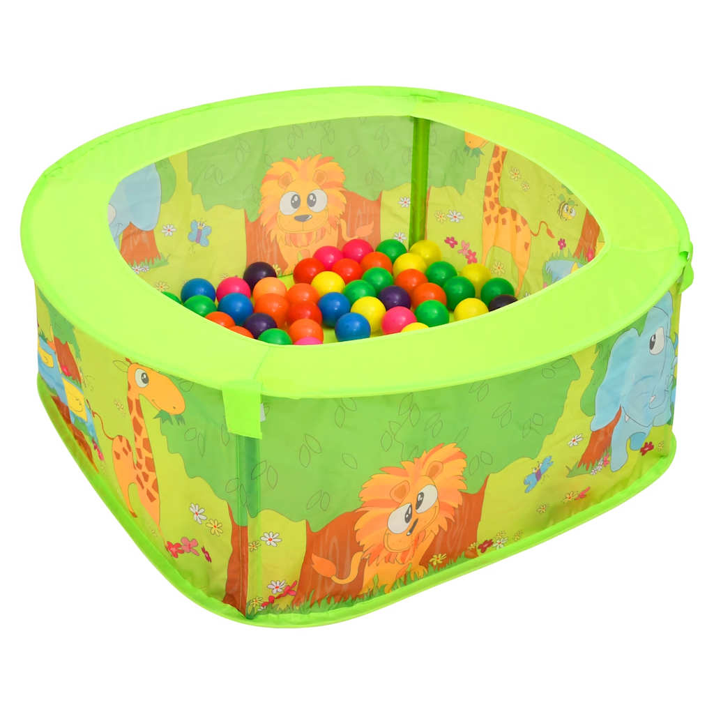 Vidaxl Ball Box per bambini con 300 palline 75x75x32 cm
