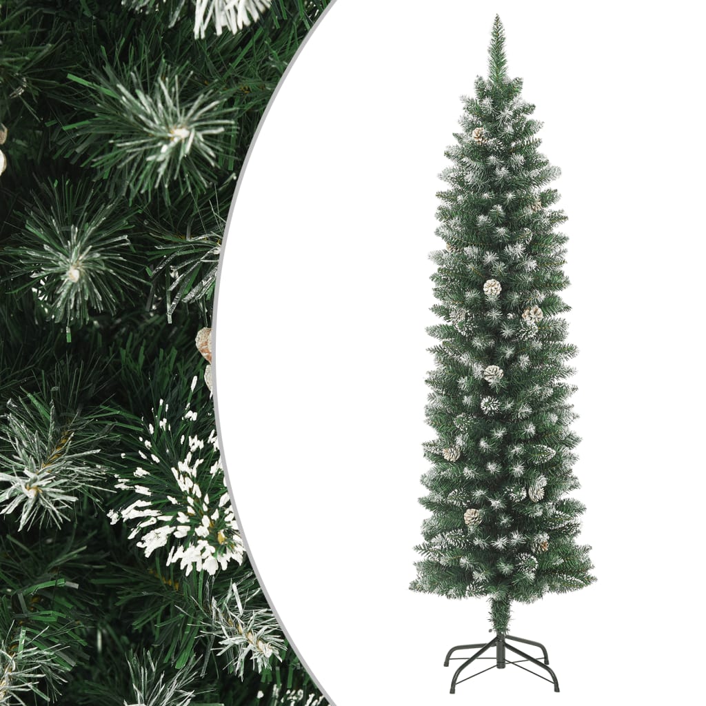 Vidaxl artificial Christmas tree narrow with stand 150 cm PVC