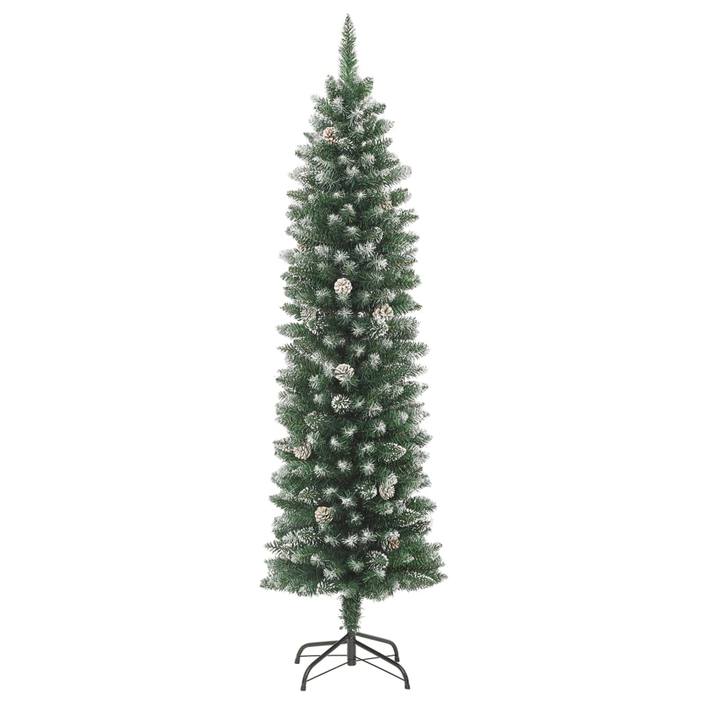 Vidaxl artificial Christmas tree narrow with stand 150 cm PVC
