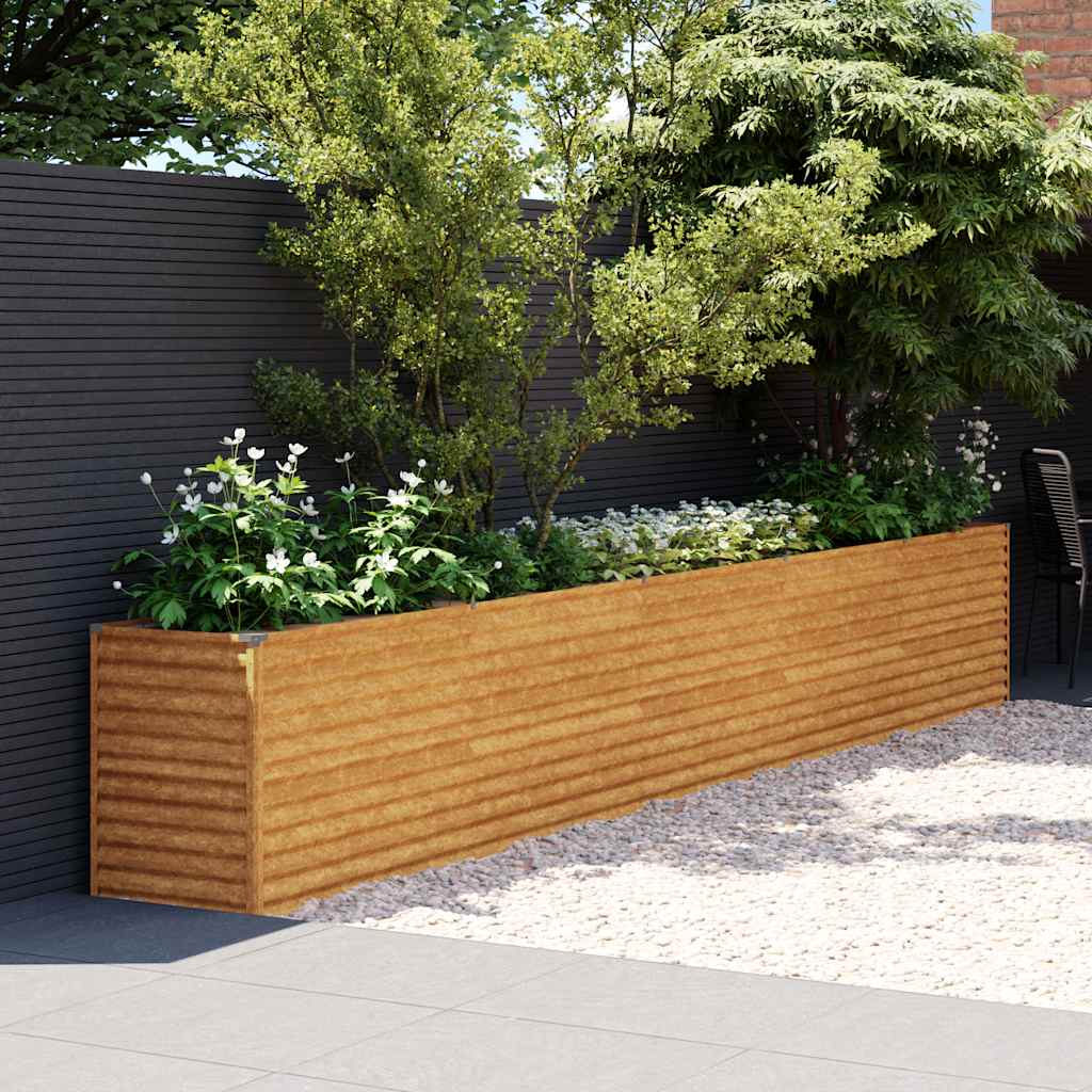 Vidaxl Raised Planter 482x50x69 cm Corten Steel