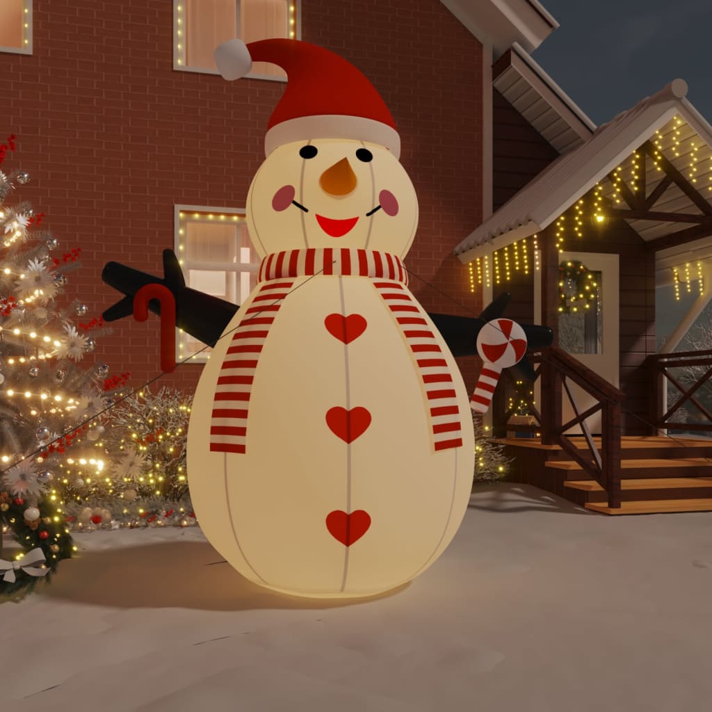 Vidaxl Inflatable Snowman with LED Lights 460 cm