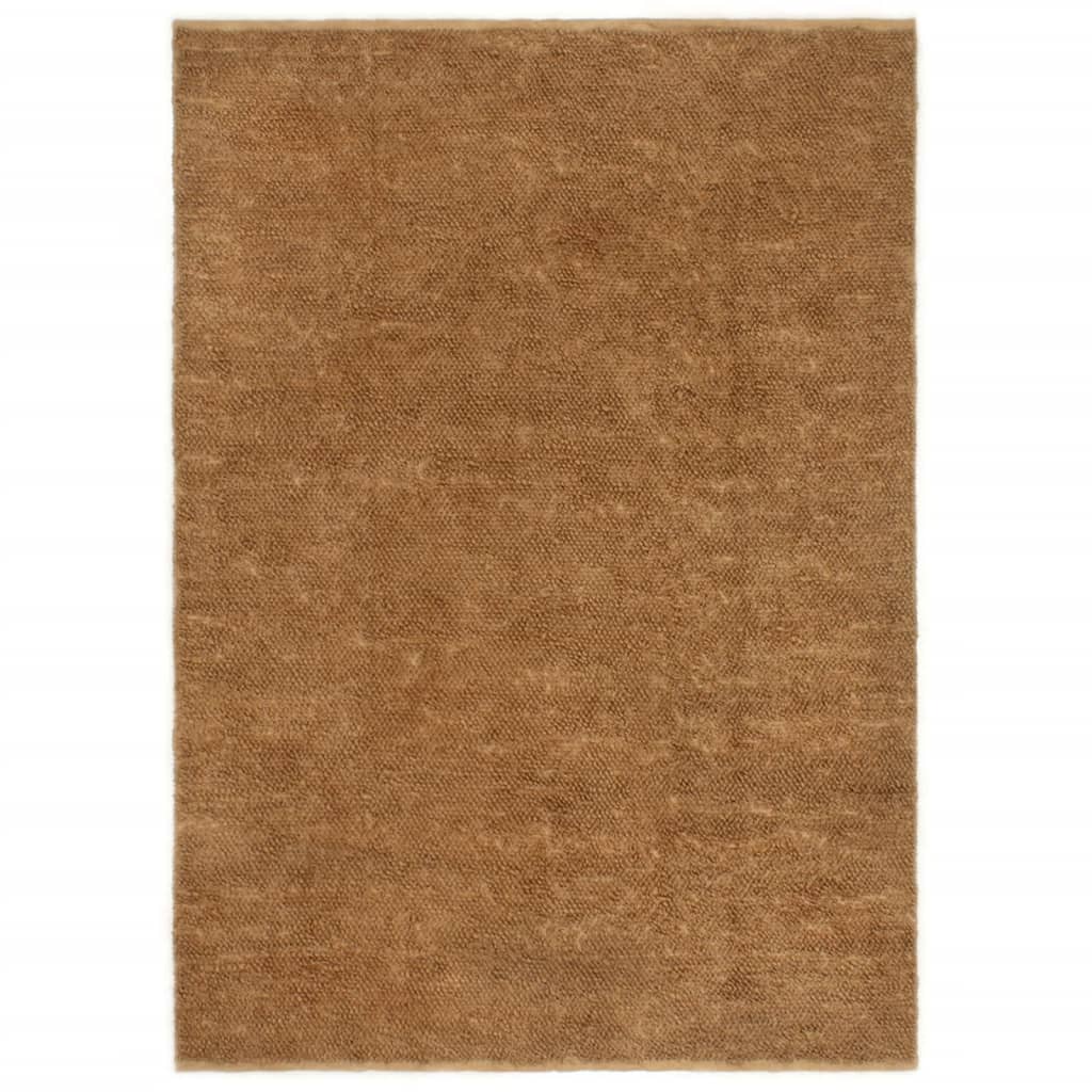 Vidaxl loop pile rug handmade 120x180 cm jute and cotton