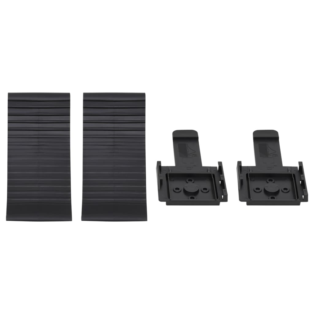 Bloques de rueda Vidaxl 2 ST 25X10X11.5 cm de plástico