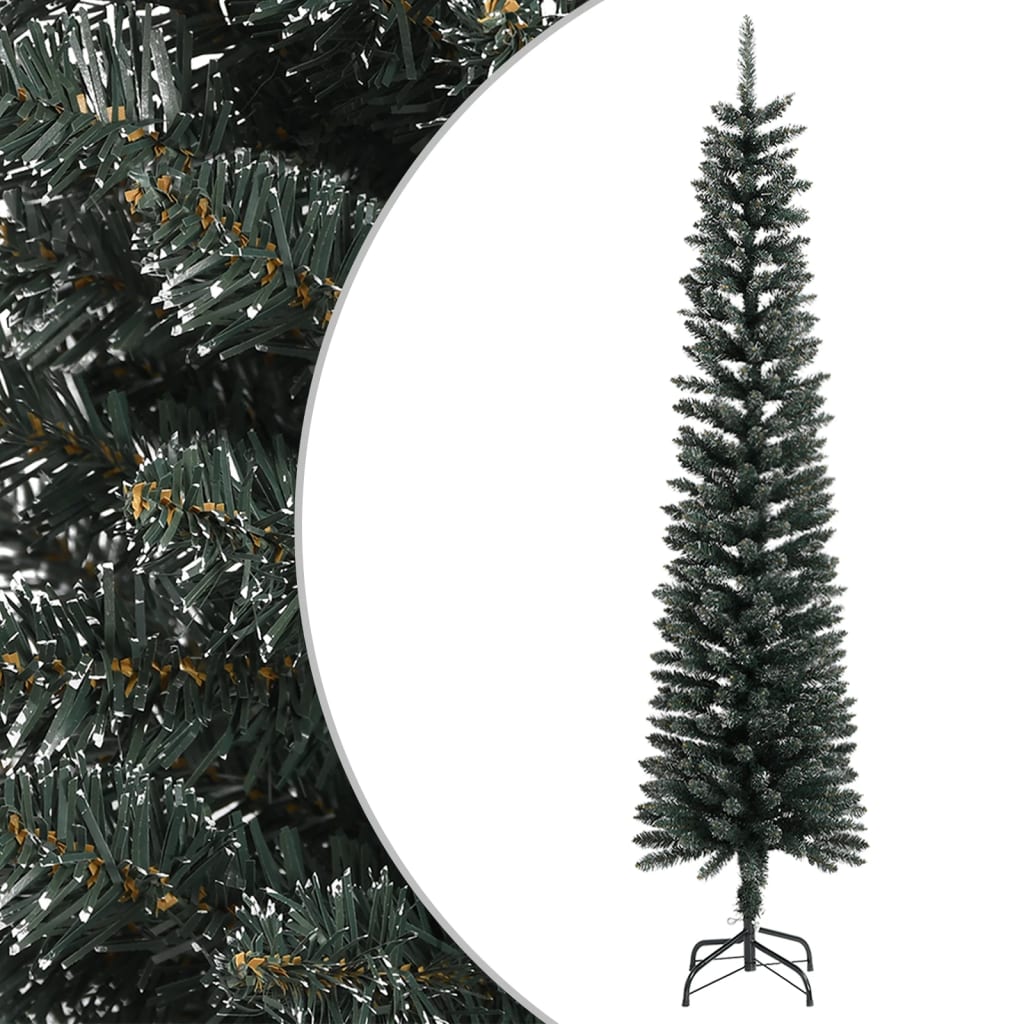 Vidaxx sapin de Noël artificiel avec standard étroit 240 cm PVC vert