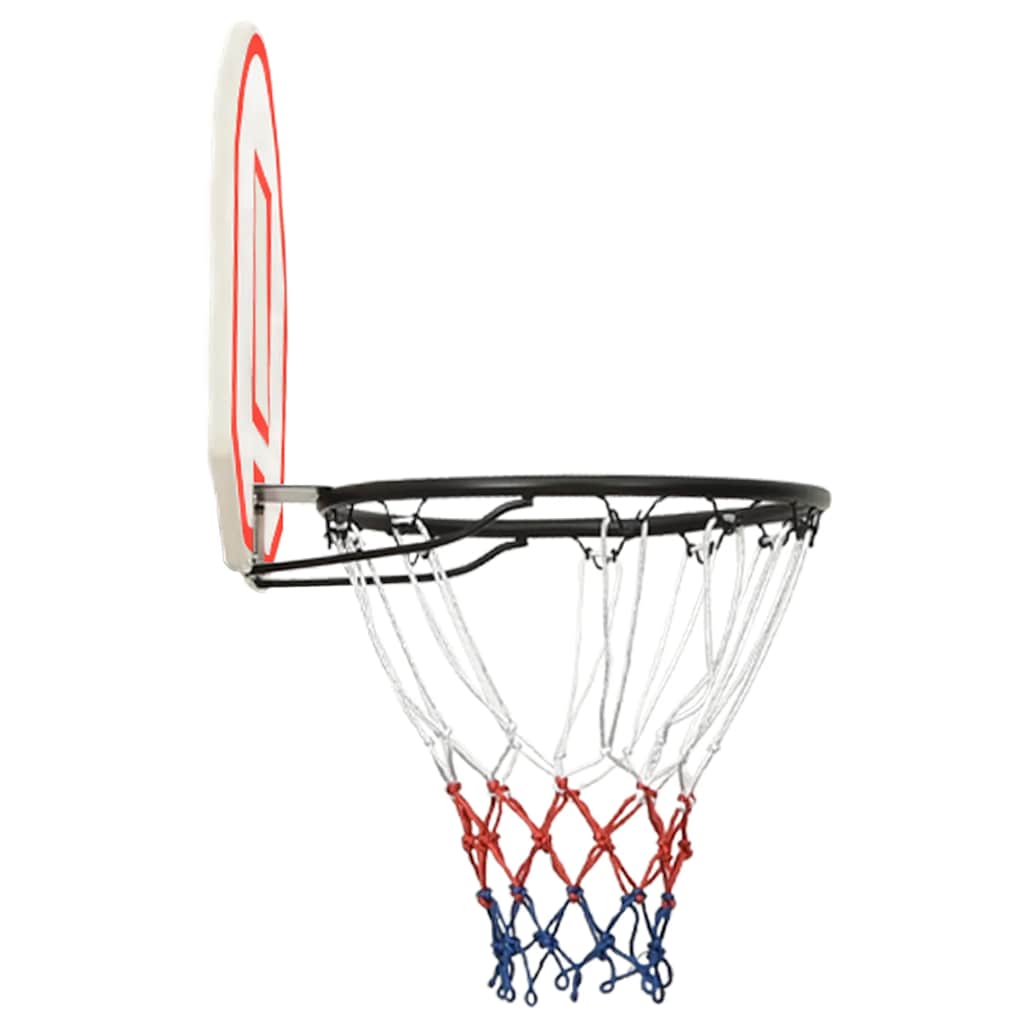 VIDAXL -Basketballbrett 71x45x2 cm Polyethylenweiß
