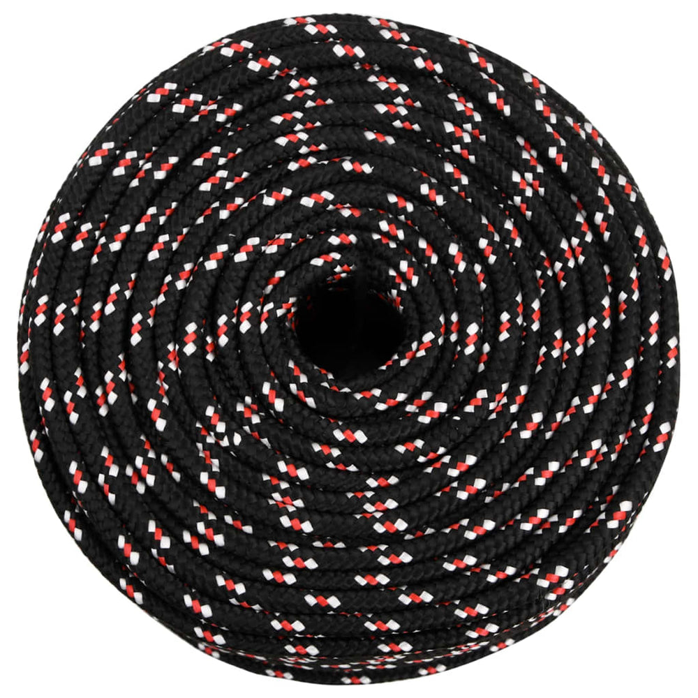 VIDAXL -Kofferchen 6 mm 25 m Polypropylenschwarz