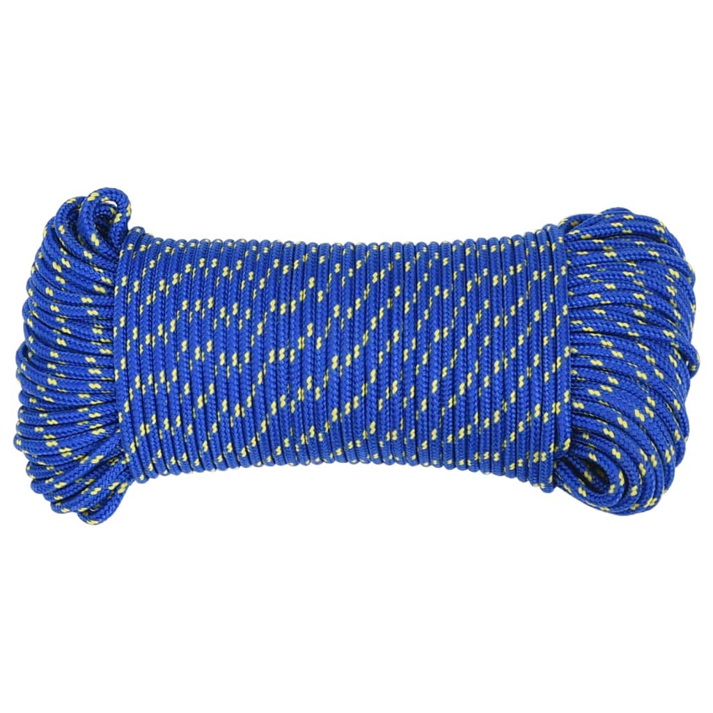 Vidaxl -Bootseil 4 mm 500 m Polypropylenblau