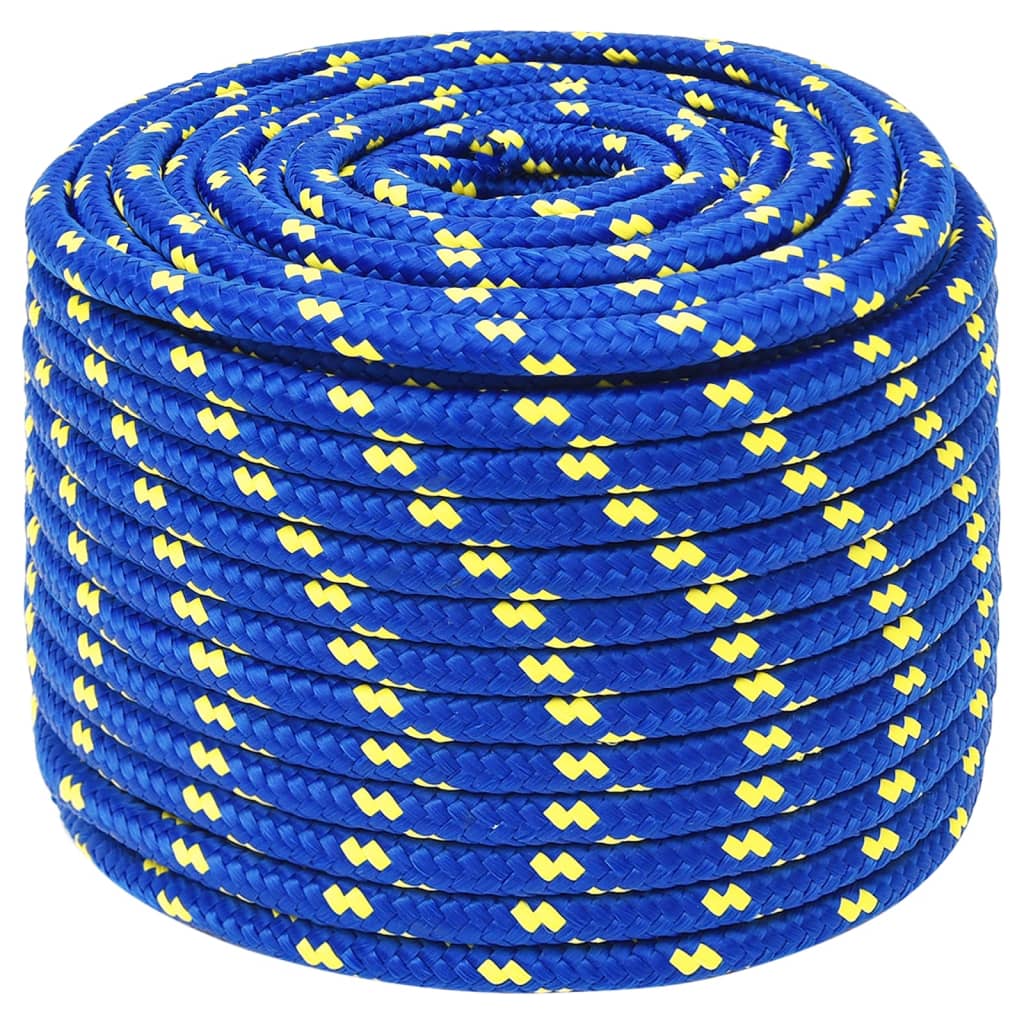Vidaxl -Bootseil 14 mm 25 m Polypropenblau