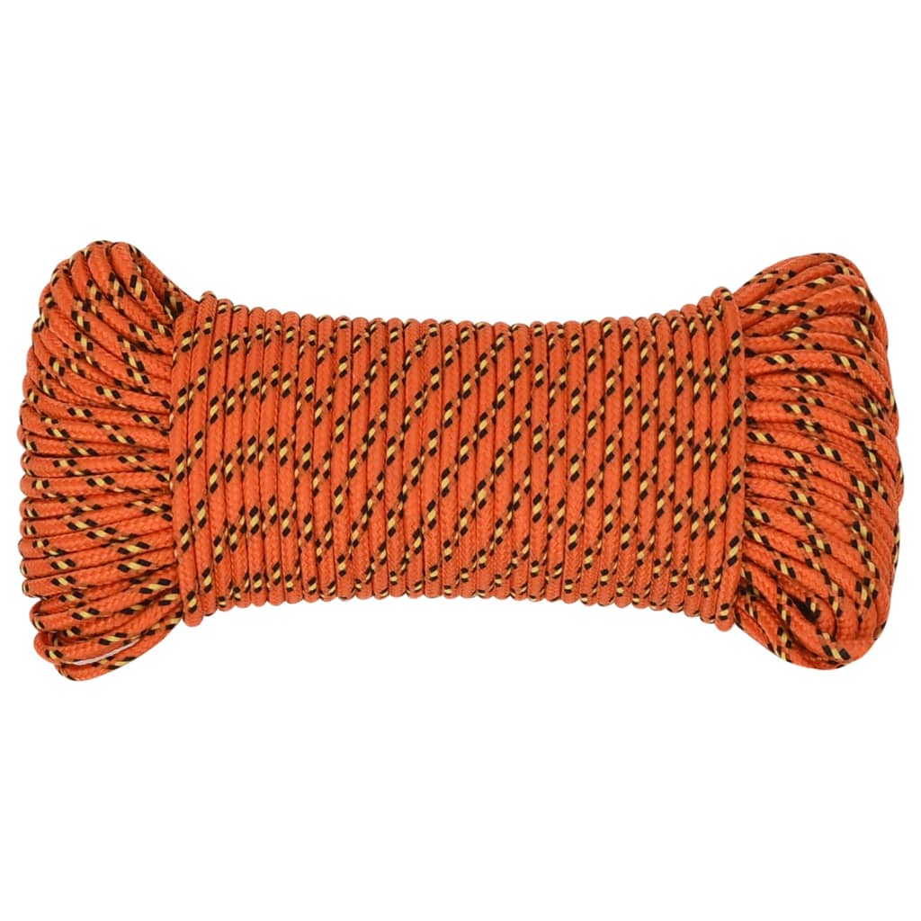 Vidaxl -Bootseil 3 mm 250 m Polypropylenorange