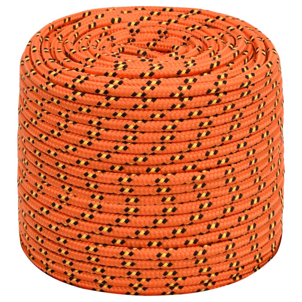 Vidaxl -Bootseil 10 mm 50 m Polypropylenorange