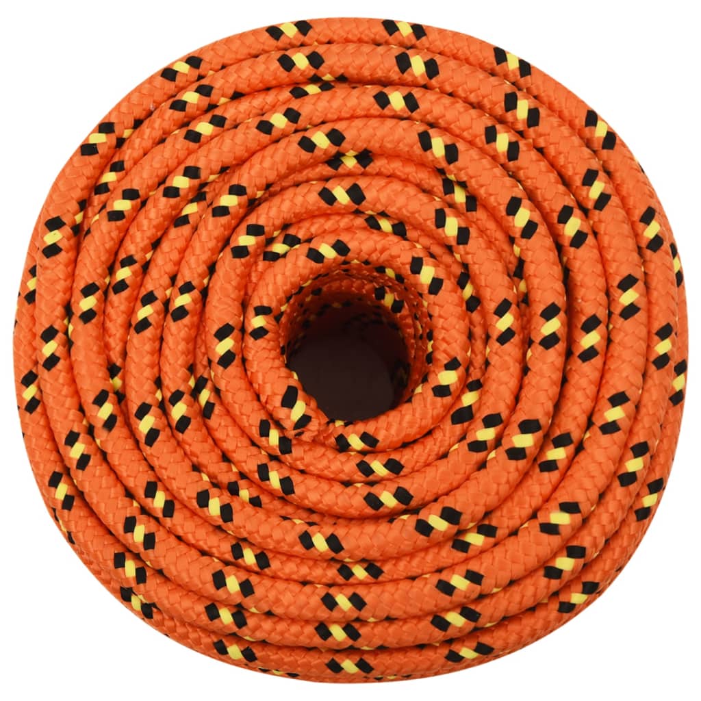 Vidaxl -Bootseil 12 mm 25 m Polypropylenorange