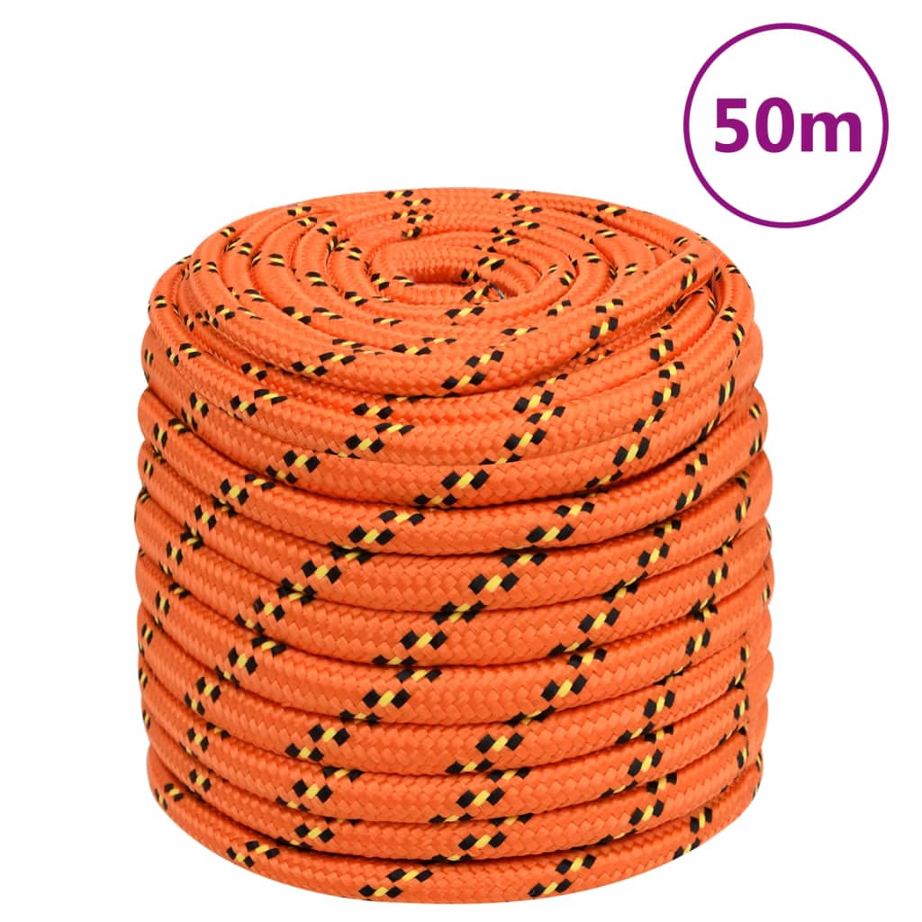 Bidaxxl båtrep 16 mm 50 m polypropylenorange