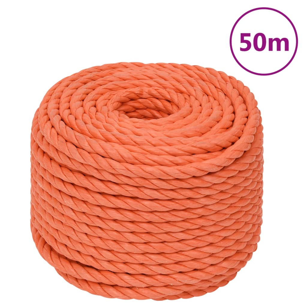 Vidaxx Arbeitsseil 14 mm 50 m Polypropylen Orange