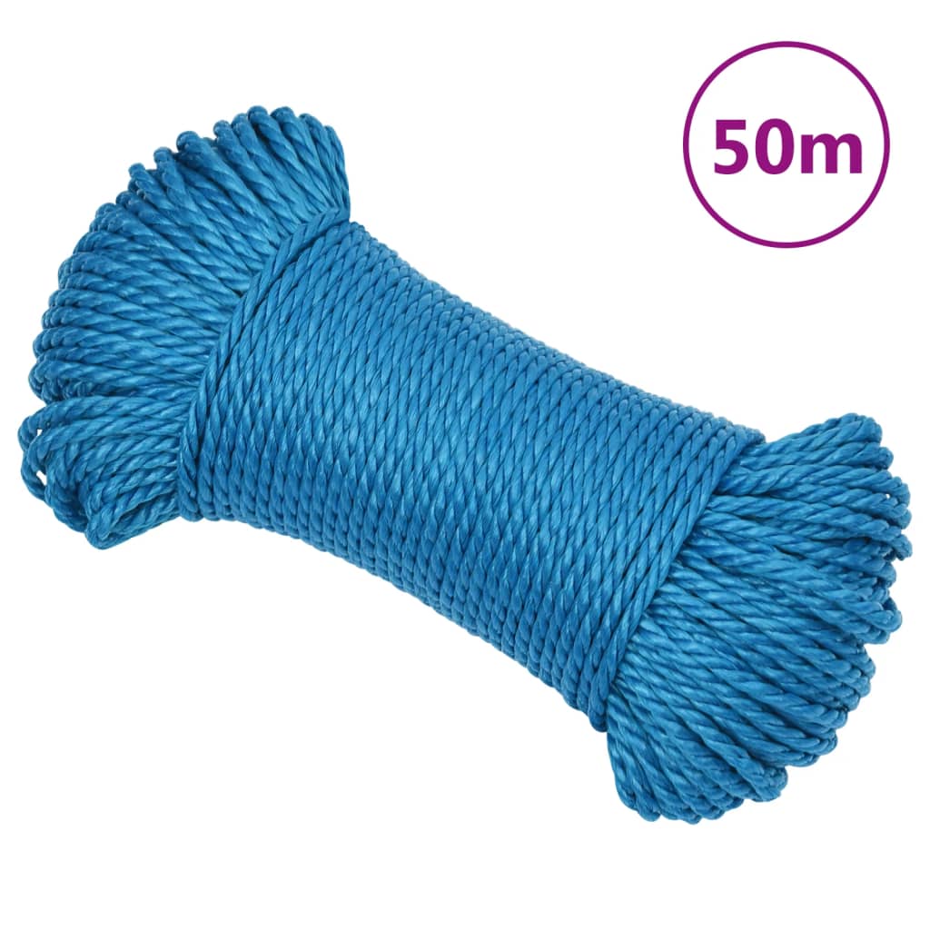 Vidaxl Werkouw 8 mm 50 m Polypropenblau