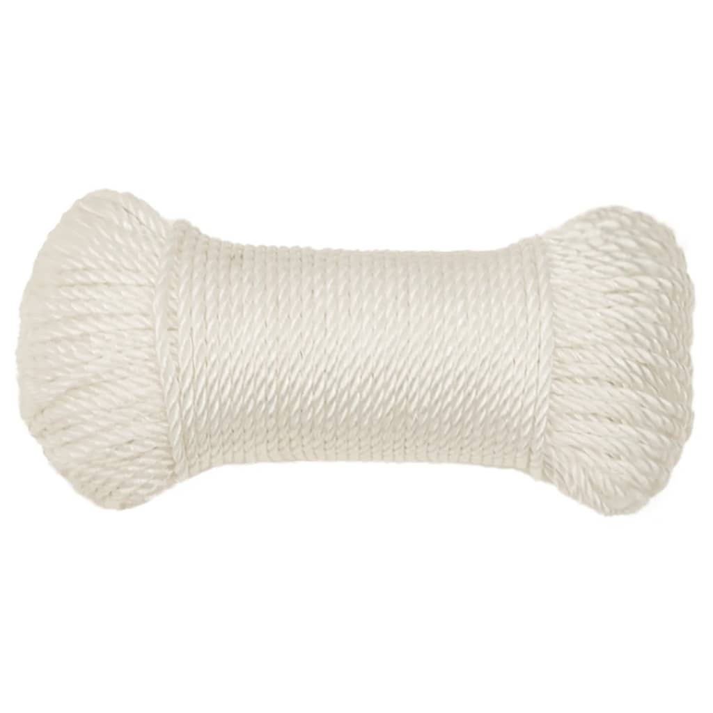 Vidaxl Werkouw 8 mm 50 m Polypropen weiß