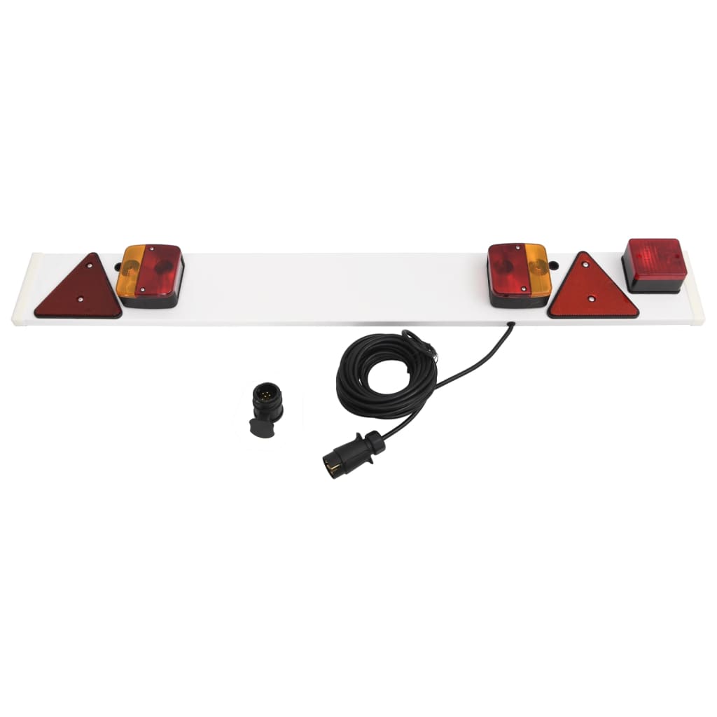 Vidaxl Trailer Lighting Classic Pear 12 V 115x7x14 cm rojo