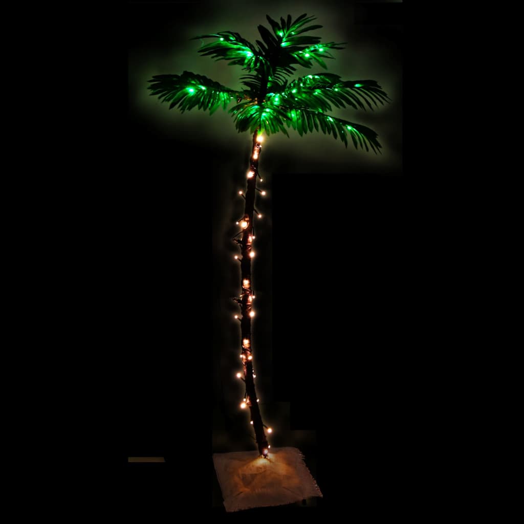 Vidaxl Palm Tree LED 88 LED White White 150 cm
